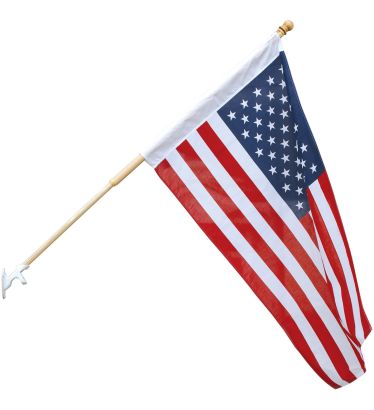 2-1/2'x4' U.S. Printed Poly-Cotton Banner Flag