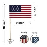 6" x 9" Hand-held Mini U.S. Flags - No Tip