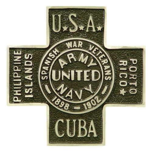 Spanish War Aluminum Grave Marker Aluminum Memorial Grave Markers