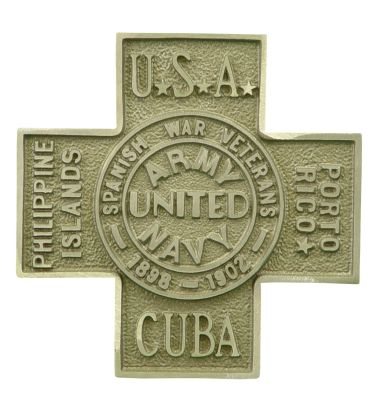 Spanish War Aluminum Grave Marker