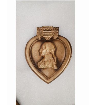 Purple Heart Bronze Grave Marker