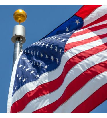 5'x8' U.S. Nylon Lock-Stitch Outdoor Flag