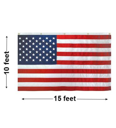 10'x15' U.S. Nylon Horizontal Banner