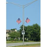 Pole Mounted U.S. Flags