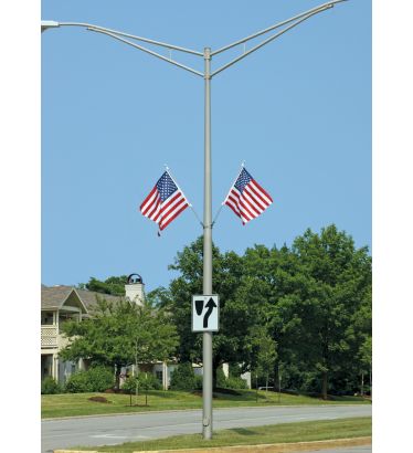 2-1/2'x4' U.S. Flag Heavy-Duty Street Pole Mounting Kit
