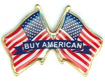 Buy American Double US Lapel Pin