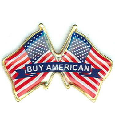 Buy American Double US Lapel Pin