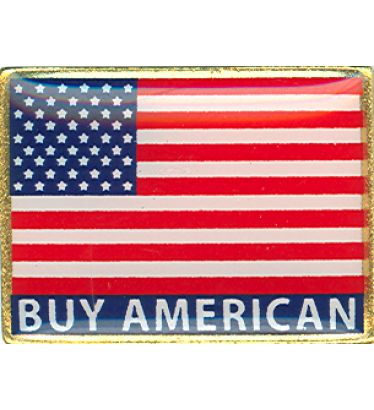 Buy American US Flag Lapel Pin