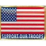 Lapel Pin - Support Our Troops/U.S.