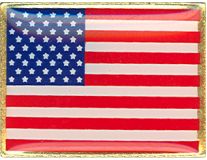 Large US Flag Lapel Pin