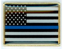 U.S. Thin Blue Line Lapel Pin