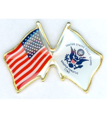 U.S./Coast Guard Double Lapel Pin