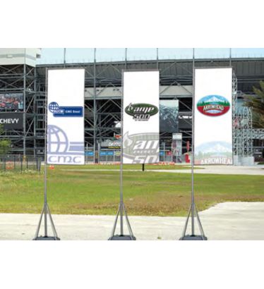 Custom 124"x42" Single Face Reverse Banner Pro