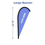 Large Commercial-Basics Blade Custom Flag Banner