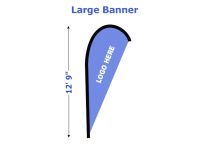 Large Commercial-Basics Blade Custom Flag Banner