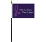 Custom 4"x6" Single Face Reverse Polyester Stick Flags