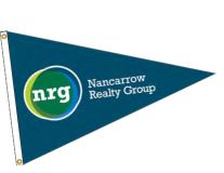 Custom 12"x18" Single Face Reverse Pennants