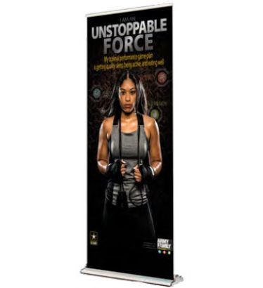 Custom 84"x33" Single Sided Non-Curl Vinyl Retractable Banners