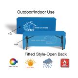 Open-Back Premium Custom Fitted Table Cover - All Weather