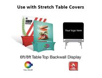 Full Back Wall Stretch Banner & Frame Table Kit