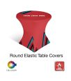 Round Classic Custom Stretch Table Cover - Flame Retardant