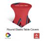 Round Classic Custom Stretch Table Cover - Flame Retardant