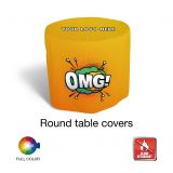 Round Classic Custom Fitted Table Cover - Flame Retardant