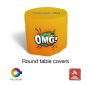 Round Classic Custom Fitted Table Cover - Flame Retardant