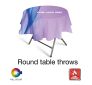 Round or Square Classic Custom Table Throw Cover - Flame Retardant