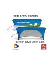 Open-Back Classic Custom Stretch Table Cover - Flame Retardant