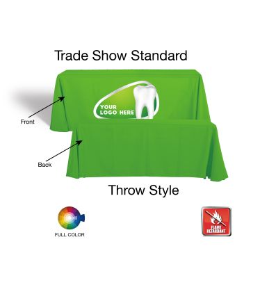 All-Sided Classic Custom Table Throw Cover - Flame Retardant