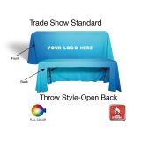 Open-Back Classic Custom Table Throw Cover - Flame Retardant