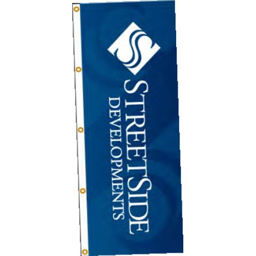 5'x3' Custom Vertical Flag Grommets Vertical Flags Tuff Flags