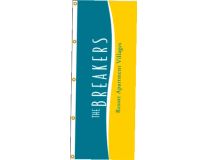 6'x2-1/2' Custom Vertical Flag- Grommets
