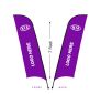 7' Wave Custom Replacement Banner - Double Face