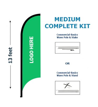 KIT - Medium Commercial-Basics Wave Custom Banner