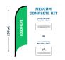 KIT - Medium Commercial-Basics Wave Custom Banner