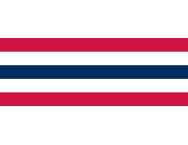 36" Sewn 5-Stripe RWB Bunting - Nylon