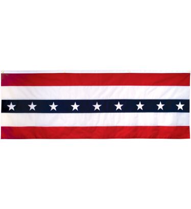 3'x8' Printed Stars & Stripes Flat - Nylon