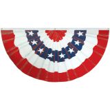 18" x 36" Stars & Stripes Economy Fan - Illusionary Pleats