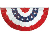 3'x5' Stars & Stripes Economy Fan - Illusionary Pleats