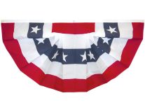 4'x8' Printed Stars & Stripes Pleated Fan - Cotton