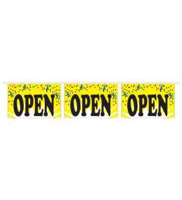 30' Open Mini Message Pennants