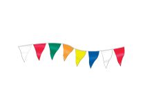 120' Multi-Colored 12"x18" Economy Pennants