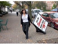 Deluxe Rolling Sidewalk Sign