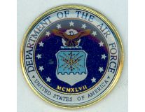 Department of the Air Force Round Lapel Pin