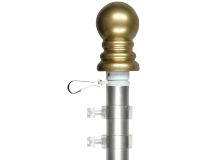 5' Brushed Aluminum Spinning Pole