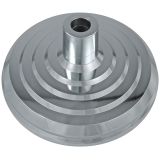 10 lb. Silver Plated Plastic Floor Stand - Most Pole Sizes