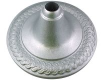 4 lb. Silver Rosen Metal Floor Stand - 1" Pole