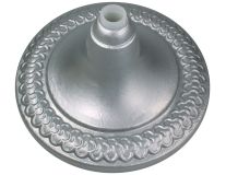 12" Silver Painted Guidon Stand